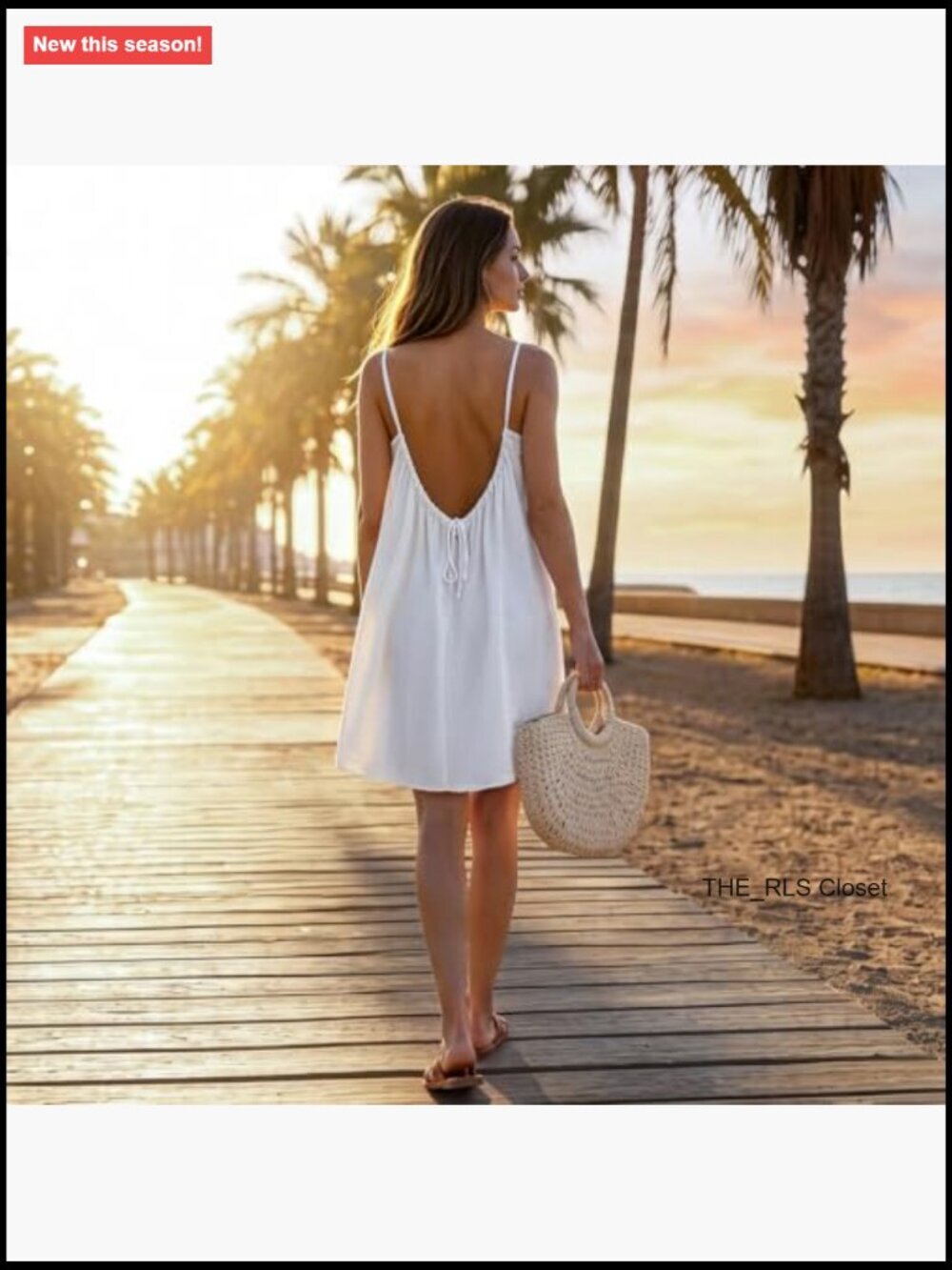 Backless Flowy Short Swing Cami Sundress Spaghetti Strap Boho Cover Up - Picture 2 of 6
